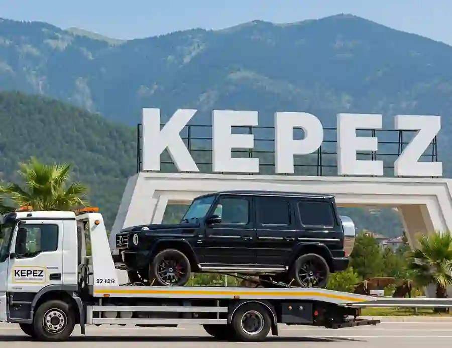 Kepez'de çekici üzerinde lüx ferrari araba Kepez'de çekici üzerinde lüx ferrari araba